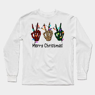 Merry Christmas, Christmas Skeleton Long Sleeve T-Shirt